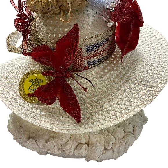 Handmade Union Jack Over the Top Derby Church Hat - Picture 6 of 10